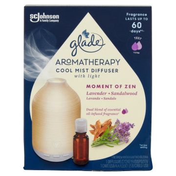 GLADE DIFUZOR ULEIURI ESENTIALE APARAT + REZERVA 17.4 ML MOMENT OF ZEN ieftin