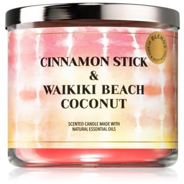 Bath & Body Works Cinnamon Stick & Waikiki Coconut Beach lumânare parfumată ieftin