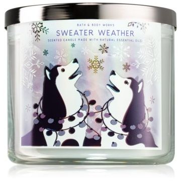 Bath & Body Works Sweater Weather lumânare parfumată V. de firma original