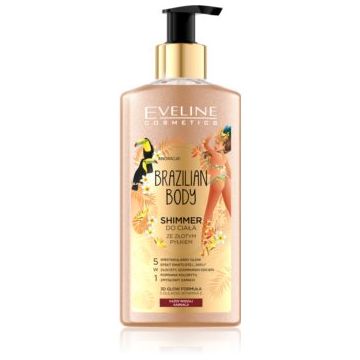 Eveline Cosmetics Brazilian Body emulsie pentru corp cu particule stralucitoare