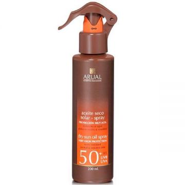 Lotiune de corp - Arual Solar Line Protectie Solara SPF 50+ UVA/UVB, ARU005, 200 ml