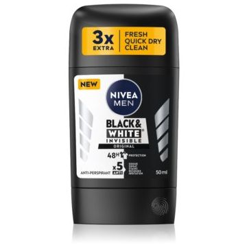 Nivea Men Black & White Invisible Original antiperspirant puternic pentru barbati