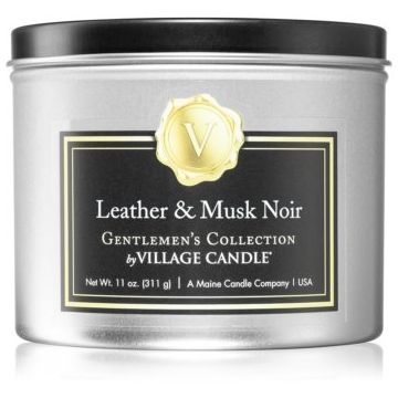 Village Candle Gentlemen's Collection Leather & Musk Noir lumânare parfumată I. de firma original