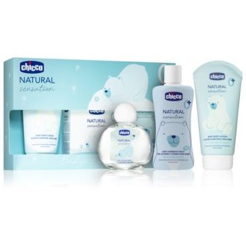 Chicco Natural Sensation Baby Essential set cadou 0+ pentru nou-nascuti si copii