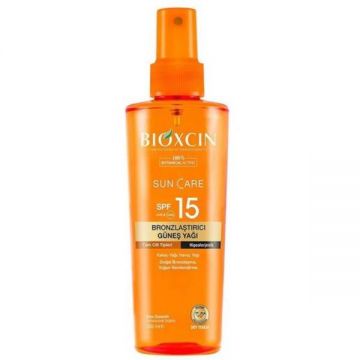 Ulei Bronz Bioxcin actiune hidratanta, absortie rapida, Spf 15, 200 ml