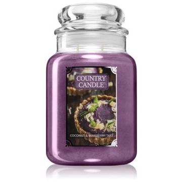 Country Candle Coconut & Blueberry Tart lumânare parfumată de firma original