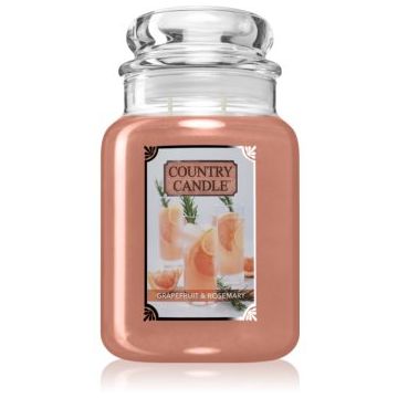 Country Candle Grapefruit & Rosemary lumânare parfumată de firma original