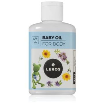 Leros BIO Baby oil wild thyme & marigold ulei de masaj pentru pielea bebelusului