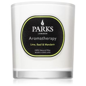 Parks London Aromatherapy Lime, Basil & Mandarin lumânare parfumată ieftin