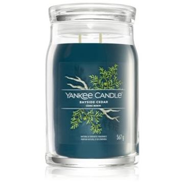 Yankee Candle Bayside Cedar lumânare parfumată I. Signature de firma original