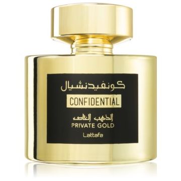 Lattafa Confidential Private Gold Eau de Parfum unisex ieftin