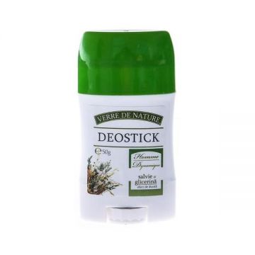 Deodorant Stick cu Salvie si Glicerina Verre de Nature Homme Dynamique Manicos, 50g ieftin