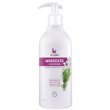 Crema cu Plante Medicinale pentru Masaj Dr. Kelen, 500 ml