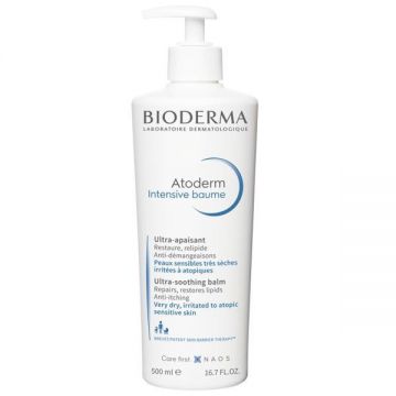 Balsam restructurant si calmant pentru piele atopica Atoderm Intensive, Bioderma, 500 ml de firma originala