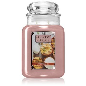 Country Candle Sweet Peach lumânare parfumată de firma original