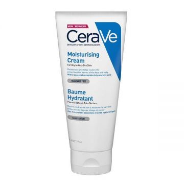 Crema hidratanta de fata si corp pentru piele uscata si foarte uscata, CeraVe, 177 ml ieftina