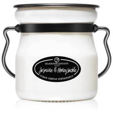 Milkhouse Candle Co. Creamery Jasmine & Honeysuckle lumânare parfumată Cream Jar de firma original