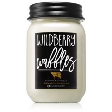 Milkhouse Candle Co. Farmhouse Wildberry Waffles lumânare parfumată Mason Jar