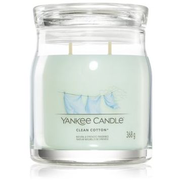 Yankee Candle Clean Cotton lumânare parfumată Signature de firma original