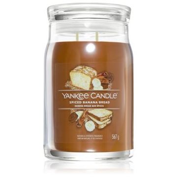 Yankee Candle Spiced Banana Bread lumânare parfumată Signature la reducere