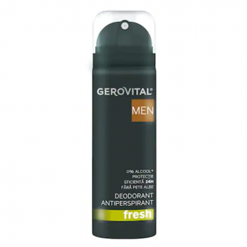 Deodorant Antiperspirant Gerovital Men Fresh, 150 ml ieftin