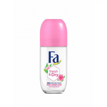 Deodorant Roll On FA, Bujori, 50 ml, 48 h Protectie, Formula Vegana