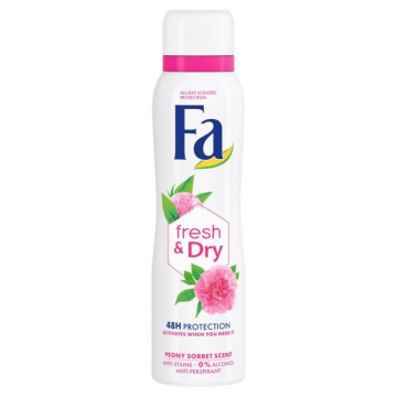 Deodorant Spray FA, Bujori, 150 ml, 48 h Protectie, Formula Vegana de firma original