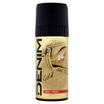 Deodorant Spray DENIM Gold, 150 ml, Protectie 24h