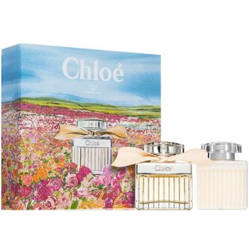 Set Cadou Chloe Eau de Parfum (Continut set: 50 ml Apa de Parfum + 100 ml Lotiune de corp) de firma original