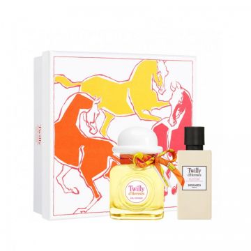 Set Hermès Twilly d'Hermès Eau Ginger, Apa de Parfum, Femei (Continut set: 50 ml Apa de parfum + 40 ml Lotiune de corp) de firma original