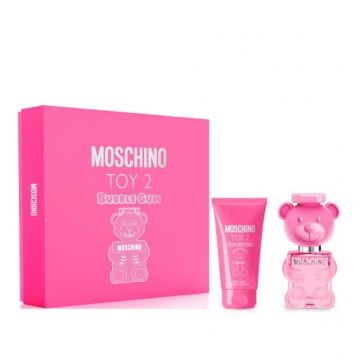 Set cadou Moschino Toy 2 Bubble Gum (Concentratie: Apa de Toaleta, Gramaj: 50 ml Apa de Parfum + 100 ml Lotiune de Corp)