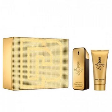 Set Cadou Paco Rabanne 1 Million, Barbati, Apa de Toaleta (Continut set: 100 ml Apa de Toaleta + 100 ml Gel de Dus)