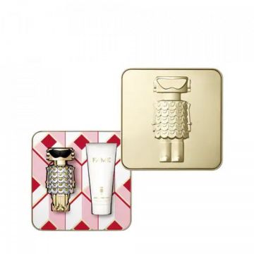 Set Cadou Paco Rabanne Fame, Apa de Parfum, Femei (Continut set: 80 ml Apa de Parfum + 100 ml Lotiune de corp) de firma original