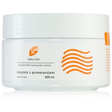 Bebutter Whipped shea butter sea buckthorn with orange unt de shea pentru regenerarea pielii