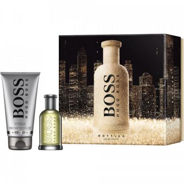 Set cadou Hugo Boss Boss Bottled, Barbati, Apa de Toaleta (Continut set: 50 ml Apa de Toaleta + 100 ml Gel de Dus) de firma original