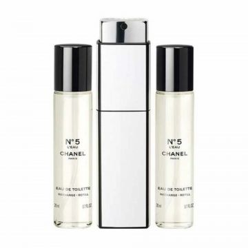 Set Chanel No5 L'Eau, Femei, Apa de Toaleta (Concentratie: Apa de Toaleta, Gramaj: 3 x 20 ml) de firma original