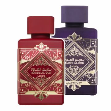 Pachet 2 parfumuri, Badee Al Oud Amethyst 100 ml si Badee Al Oud Sublime 100 ml de firma original