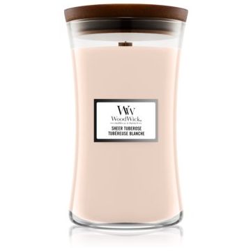 Woodwick Sheer Tuberose lumânare parfumată de firma original