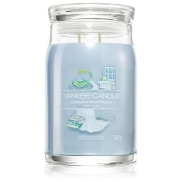 Yankee Candle A Calm & Quiet Place lumânare parfumată Signature de firma original