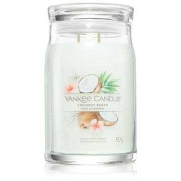 Yankee Candle Coconut Beach lumânare parfumată Signature la reducere