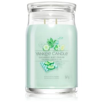 Yankee Candle Cucumber Mint Cooler lumânare parfumată Signature ieftin