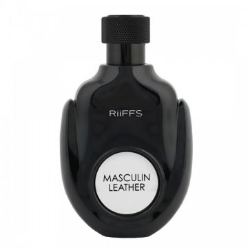 Apa de Parfum Masculin Leather Riiffs Barbati - 100ml de firma original