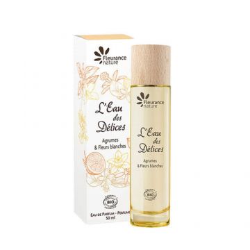 L'Eau des Délices Citrice și Flori albe - apă de parfum bio, 50ml | Fleurance Nature de firma original