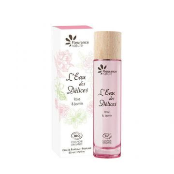 L'Eau des Délices Trandafir și Iasomie - apă de parfum bio, 50ml | Fleurance Nature de firma original