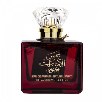 Set Shams Al Emarat Khususi Ard Al Zaafaran Femei Apa de Parfum - 100ml + Deo - 50ml ieftin