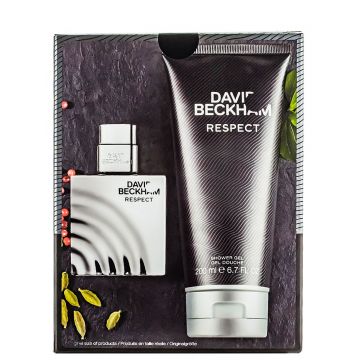 David Beckham Caseta barbati:Parfum+Gel de dus 40+200 ml Respect