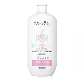 Emulsie de corp pentru piele normala si uscata Eveline Cosmetics 6 Ceramides, 350 ml de firma originala