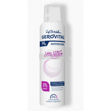 Gerovital H3 Sensitive Deodorant spray 150 ml ieftin