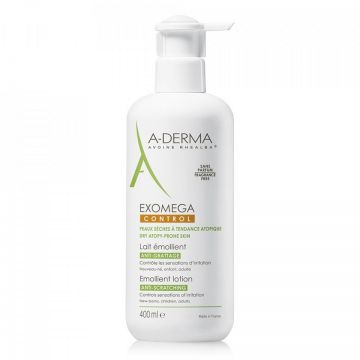 Lapte emolient A-Derma Exomega Control, 400 ml (Gramaj: 400 ml, Concentratie: Lapte) ieftina