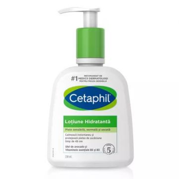 Lotiune hidratanta pentru piele uscata si sensibila Cetaphil (Concentratie: Lotiune de Corp, Gramaj: 236 ml) de firma originala